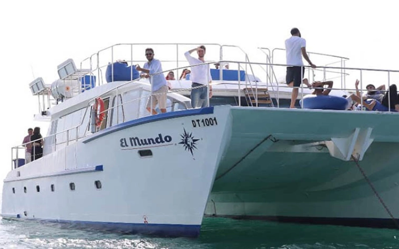 Sunset experience from upper deck – yacht rental Dubai with Mala Yachts