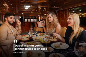 What are dinner cruise options in Marina Dubai