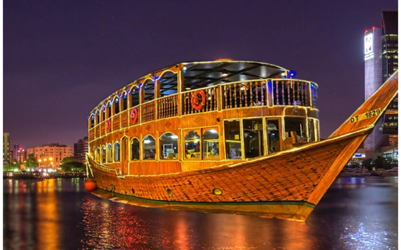 Cruise Dubai Creek on a Dhow