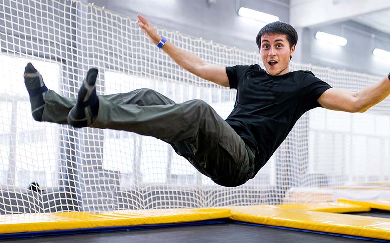 In Sky Zone, Soar through the Air