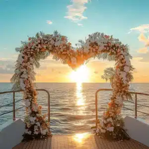 How To Plan Flower Wedding Stage Decoration For Yacht Weddings