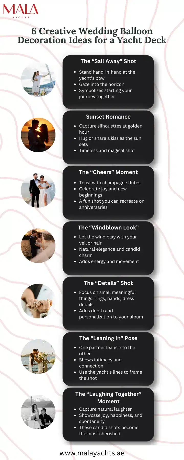 Wedding Photoshoot Ideas for Couples on Luxury Yachts