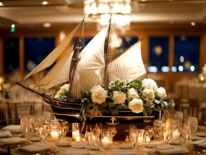 Wedding Stage Decor Ideas for Nautical-Themed Yacht Events