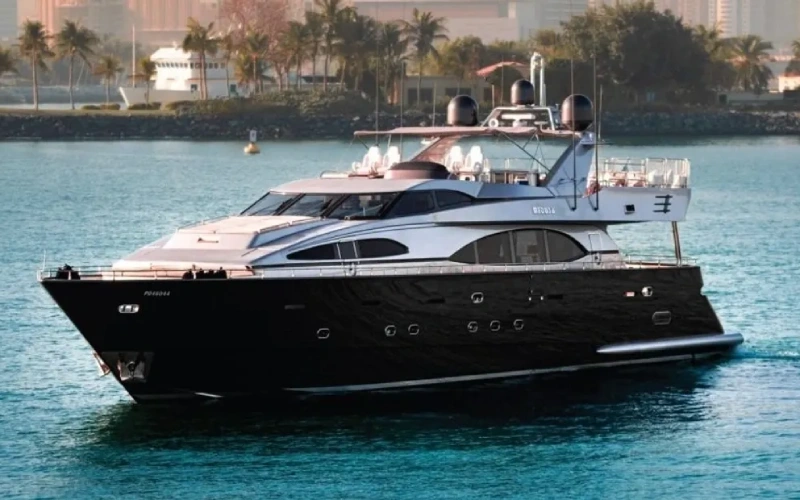 Medusa Yacht sailing on open sea with sleek white hull