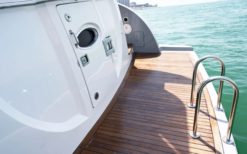 Elegant exterior shot of Azimuth yacht cruising – Mala Yachts yacht rental in Dubai