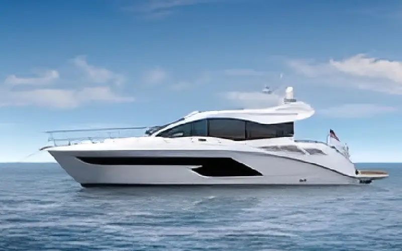 Sun Dancer yacht cruising through Dubai Marina – yacht rental in Dubai by Mala Yachts