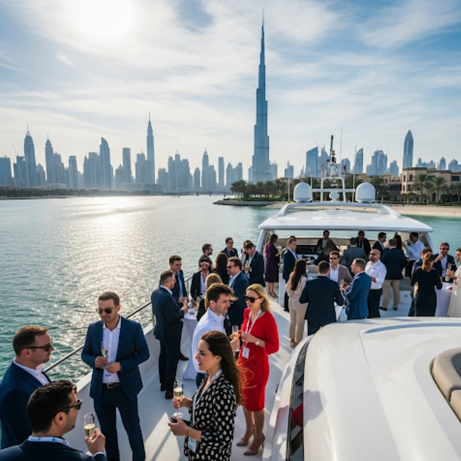 Transform your business events into memorable experiences aboard MalaYachts’ exclusive yacht rental Dubai fleet